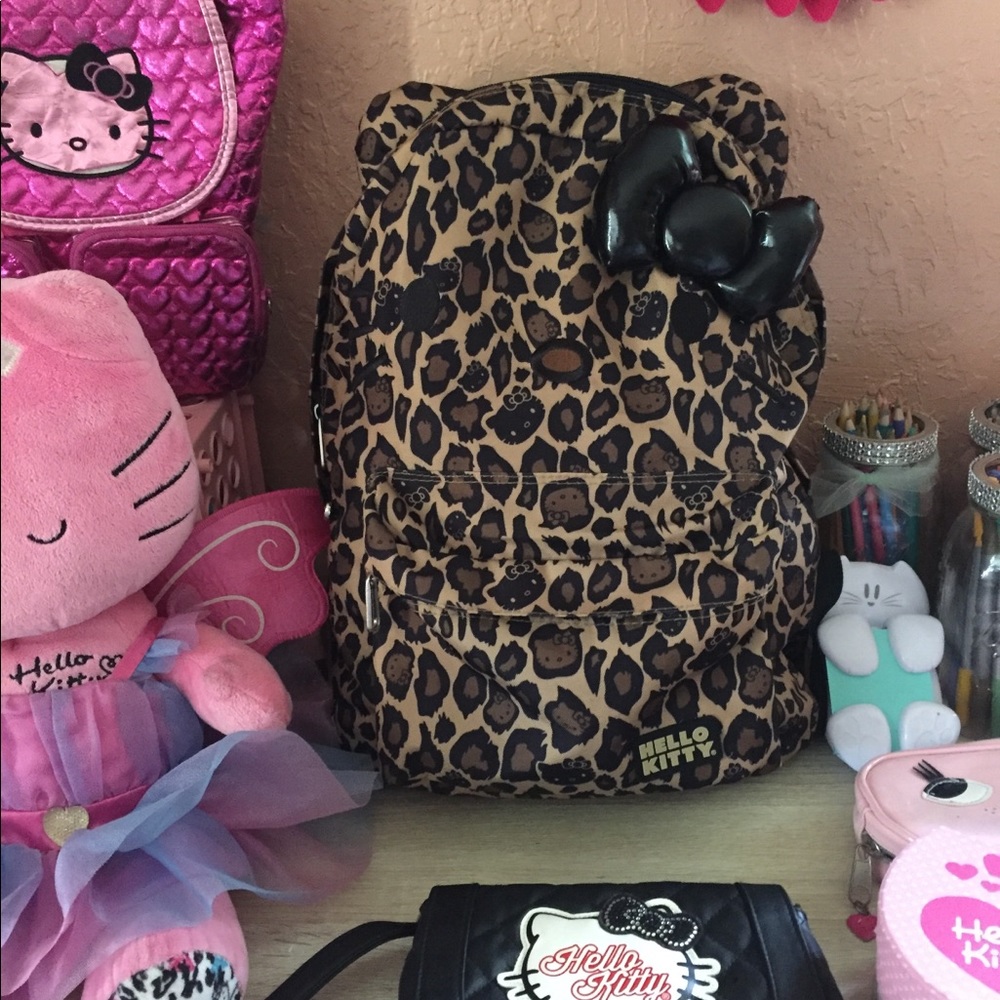 Hello Kitty Leopard Print Backpack by Loungefly